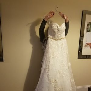 Oleg Cassini Wedding Dress Size 12